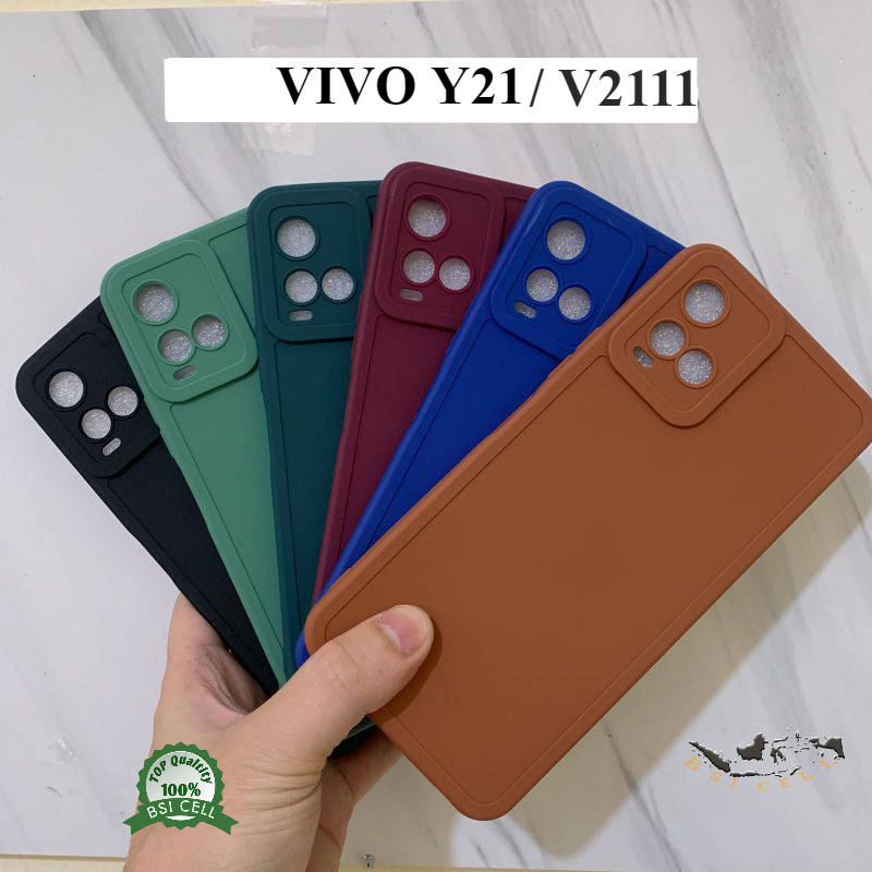 CASE VIVO Y21 V2111 SILICON PRO CAMERA FULL COVER KESING