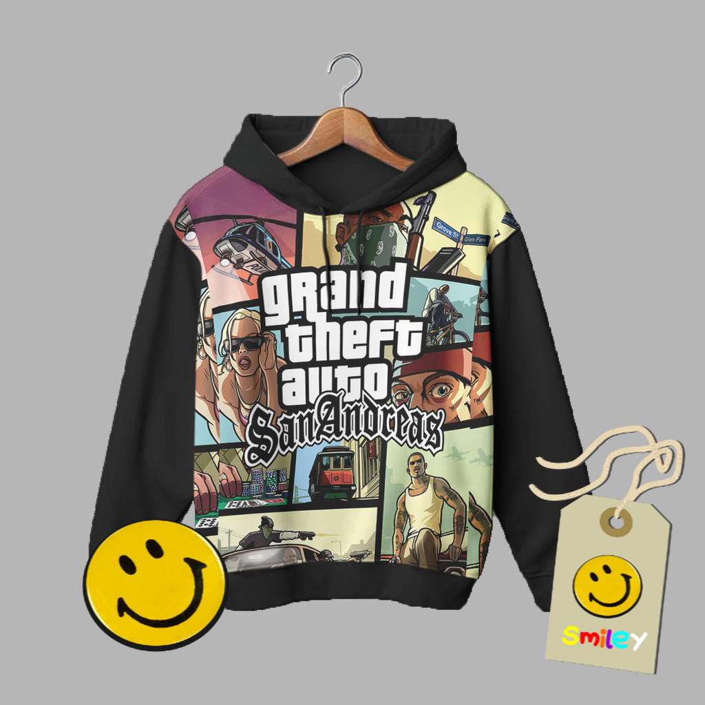 Hoodie Anak Jaket Anak Game Anime Gta San Andreas Pakaian Anak Gta San Andreas 1_Ja