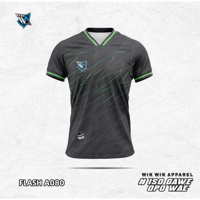 Jersey Printng Bola/Futsal Motif Hitam Desain Custom
