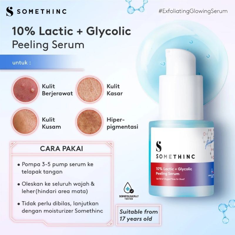 Somethinc 10% Lactic + Glycolic Peeling serum | Serum Somethinc