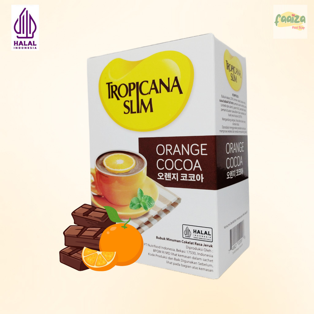 

Tropicana Slim Orange Cocoa 60gr (4 sch @ 15gr) Bubuk Minuman Cokelat