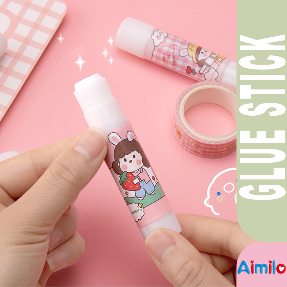 

Aimilo Lem Glue Stick / Lem Kertas Stick / Lem Putar Katakter / Lem Batang Motif Kartun Lucu