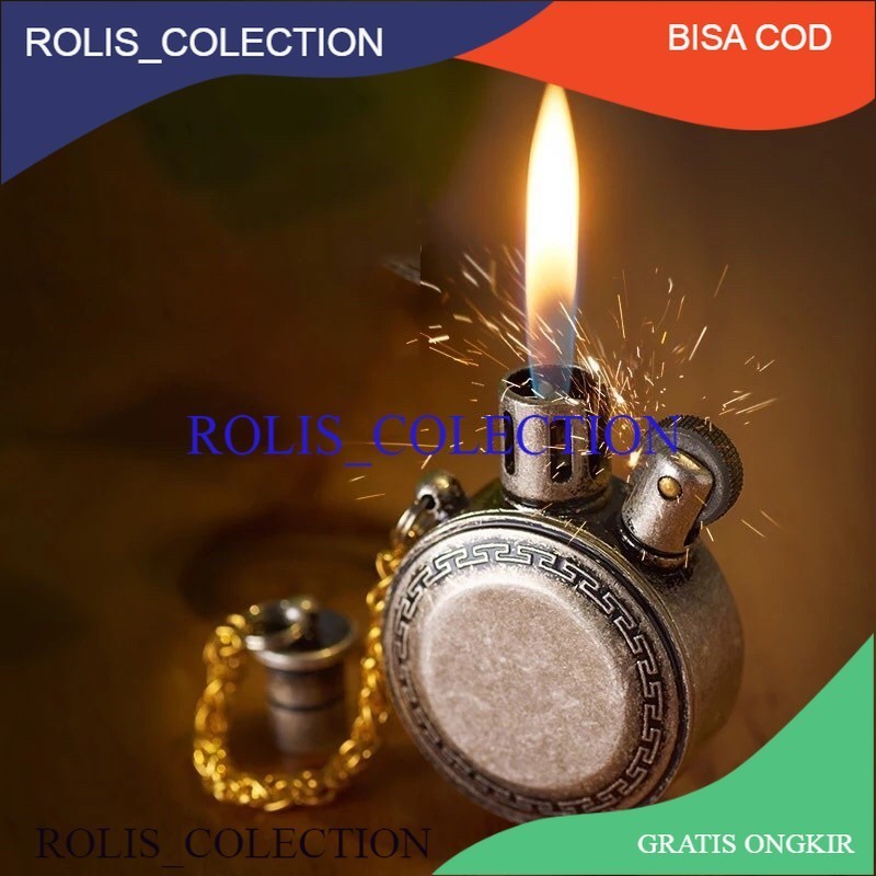 KEREN... Korek Api Minyak Unik Dan Antik Korek Isi Ulang Minyak Souvenir Unik dan Elegan