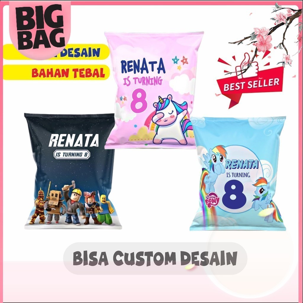 

POUCH SNACK JUMBO CUSTOM FREE DESIGN KEMASAN SNACK HAMPERS