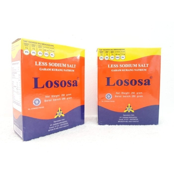 

[HKR] Lososa garam rendah natrium 500 gram