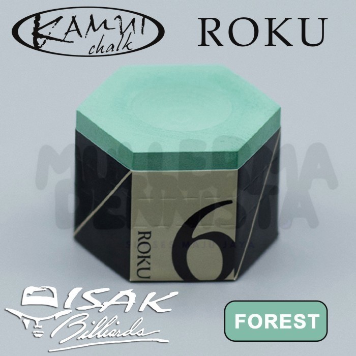 

Kamui Chalk - ROKU Japan Chalks Kapur Biliar Billiard Bilyard Ori Asli - Forest