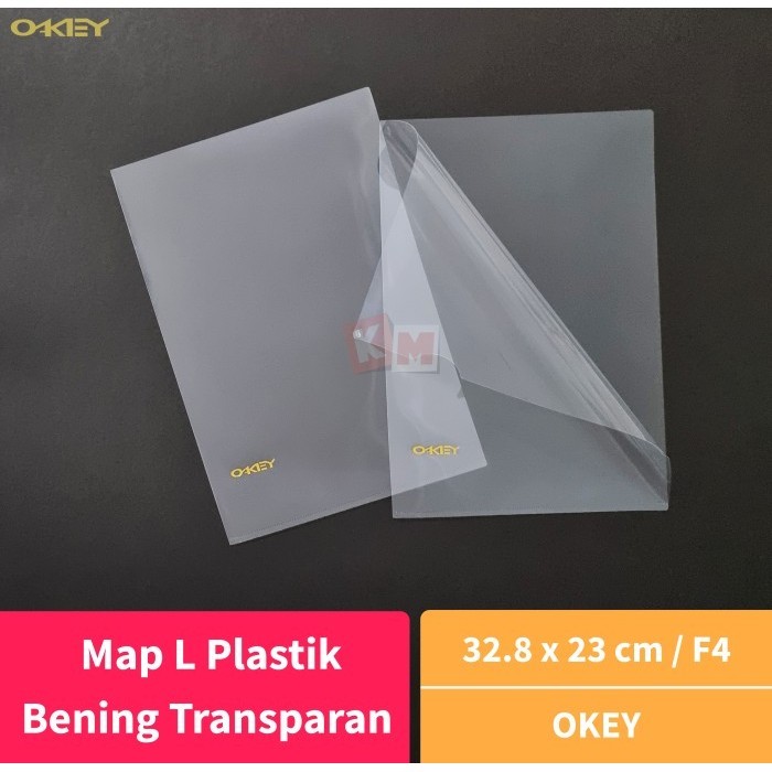 

Map L Plastik F4 Folio Bening Transparan OKEY Clear Sleeves