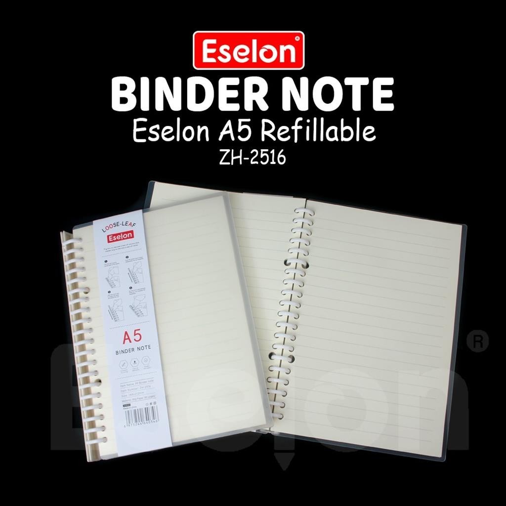 

RB [ES.JKT] Binder Note Spiral Ring ESELON / Binder Note A5(2516) & B5(1816) 80LBR