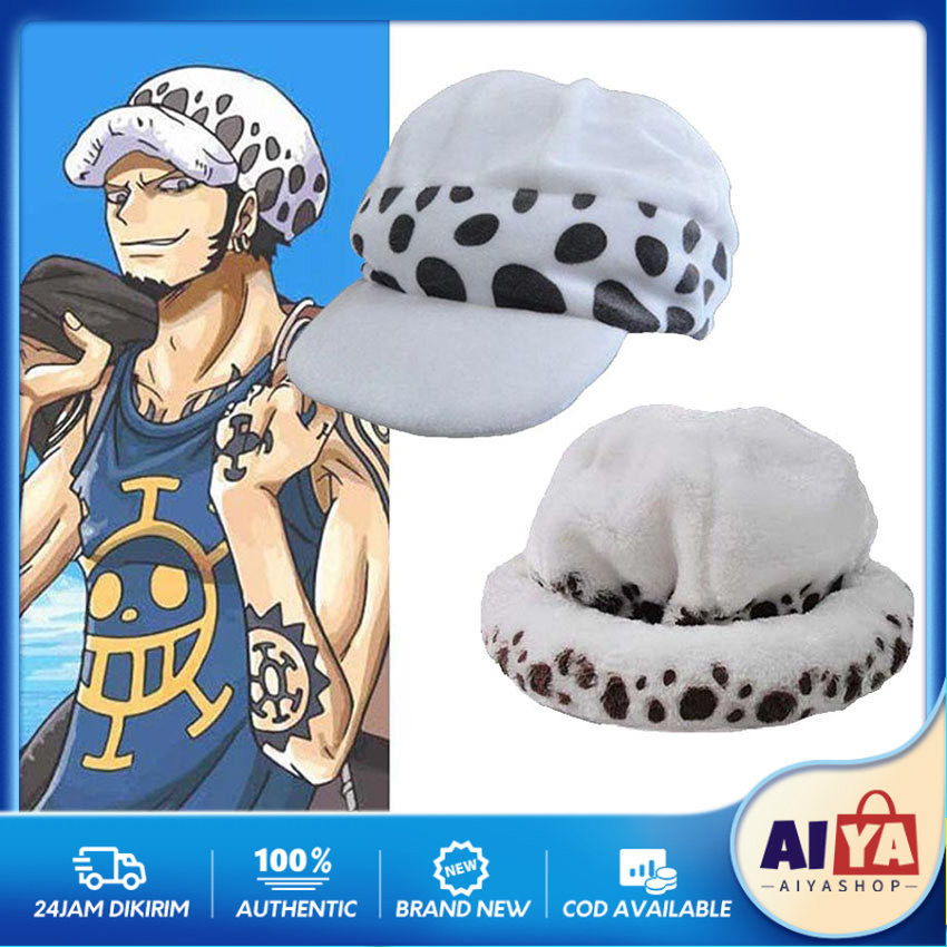 Topi Trafalgar Law One Piece Cosplay Hat Topi Anime One Piece