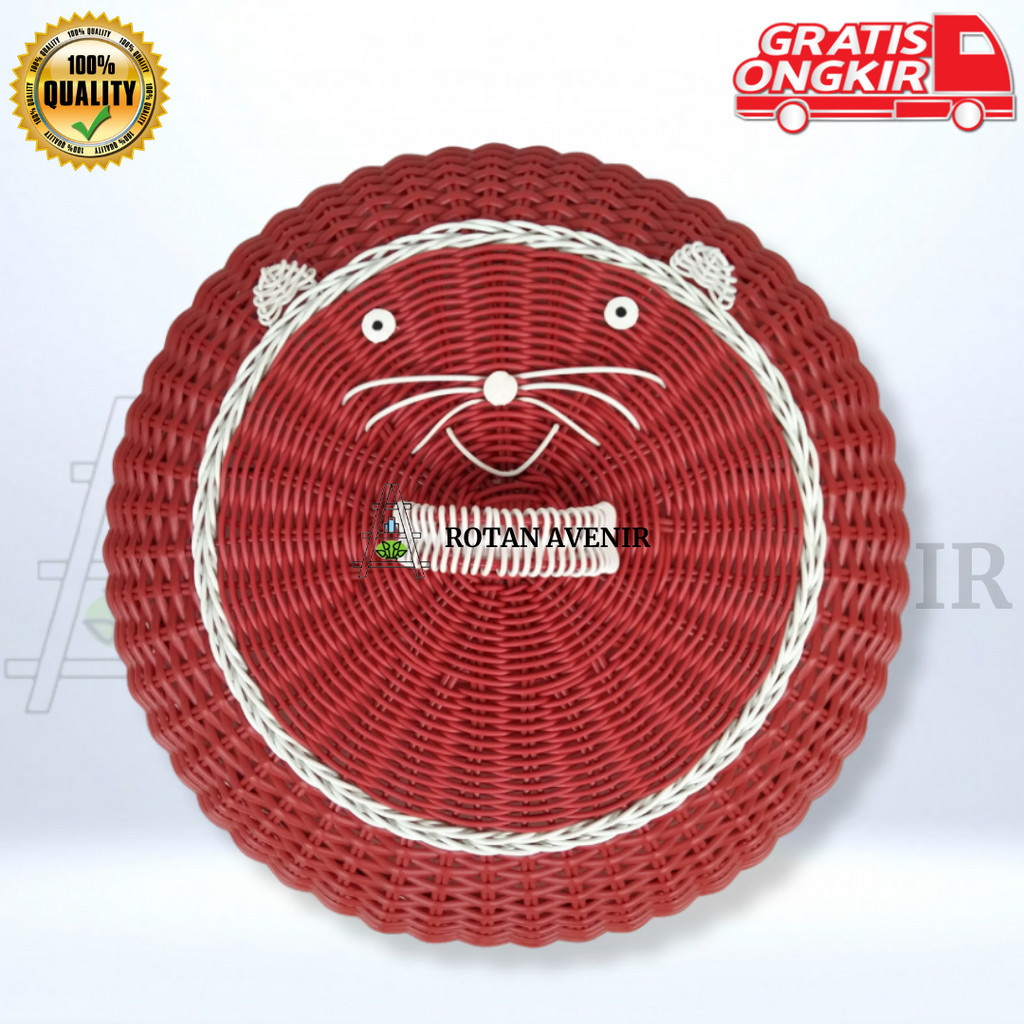 Tudung Saji Karakter Rotan Sintetis