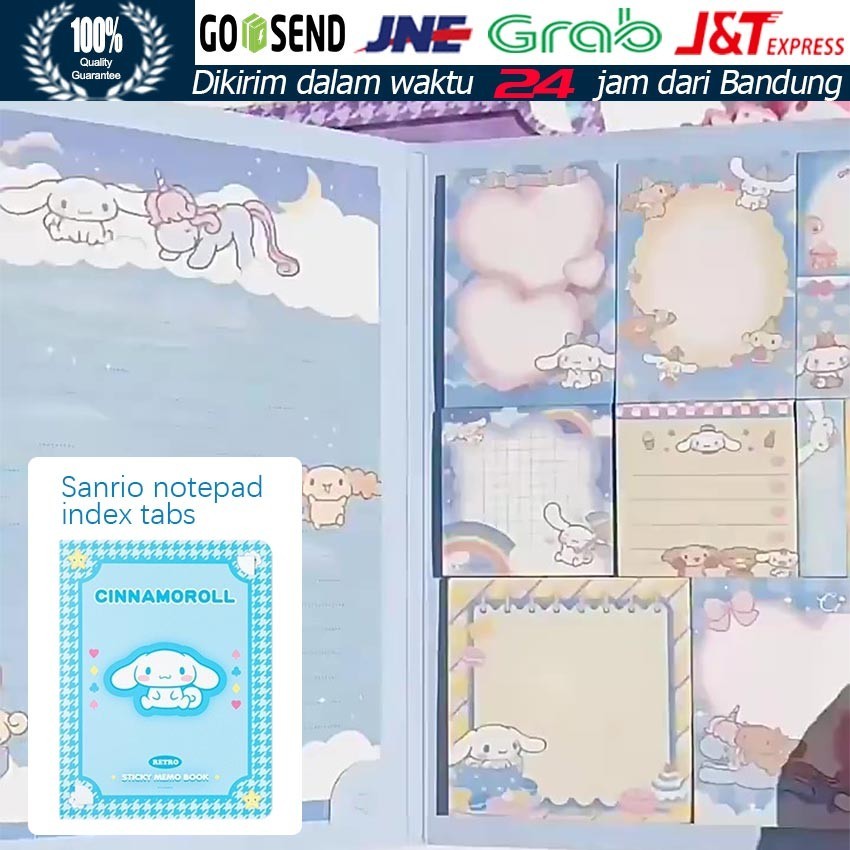 

50Pcs Memo Sticky Notes Motif Sanrio / Memopad Sanrio / Catatan Tempel Sanrio / Cinnamoroll Kuromi Melody