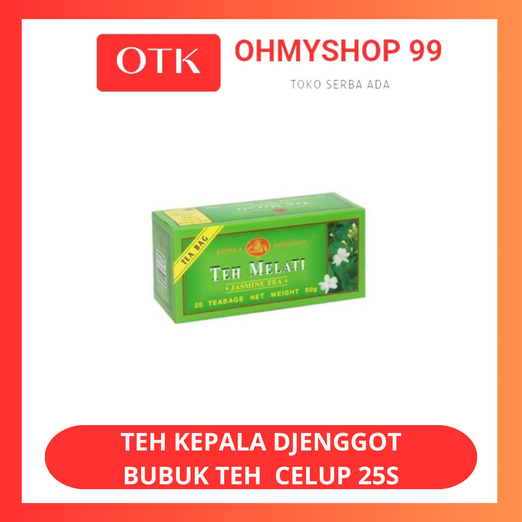

KEPALA DJENGGOT Bubuk Teh Melati Tea Celup 25S