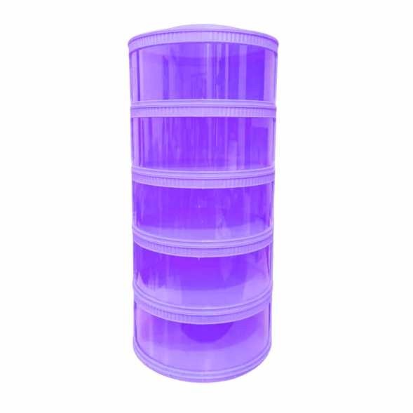 Tudung Saji 5 Susun Estetik Sni Food Storage Rak Penyimpanan Makanan Rakitan Warna Ungu