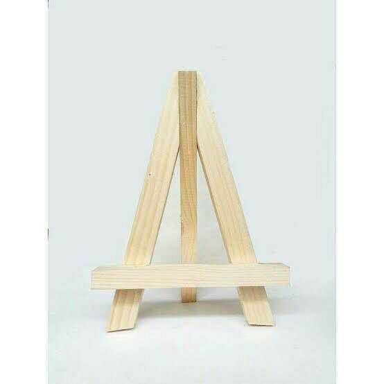 

100% Ori Easel Kayu Mini Stand Wood Tripot Sandaran Pajangan Lukisan Kanvas