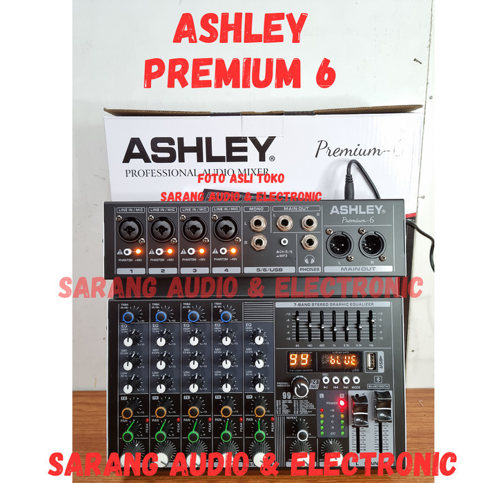 Mixer audio ashley premium 6 original 6 channel premium6 ORIGINAL