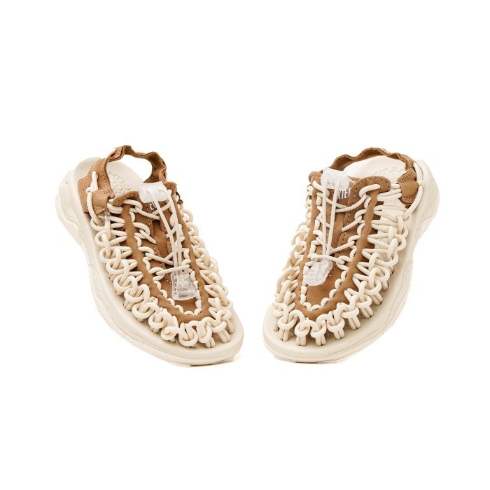 Sandal Anak Portee Goods Loom Sandals White Khaki for Kids - 31