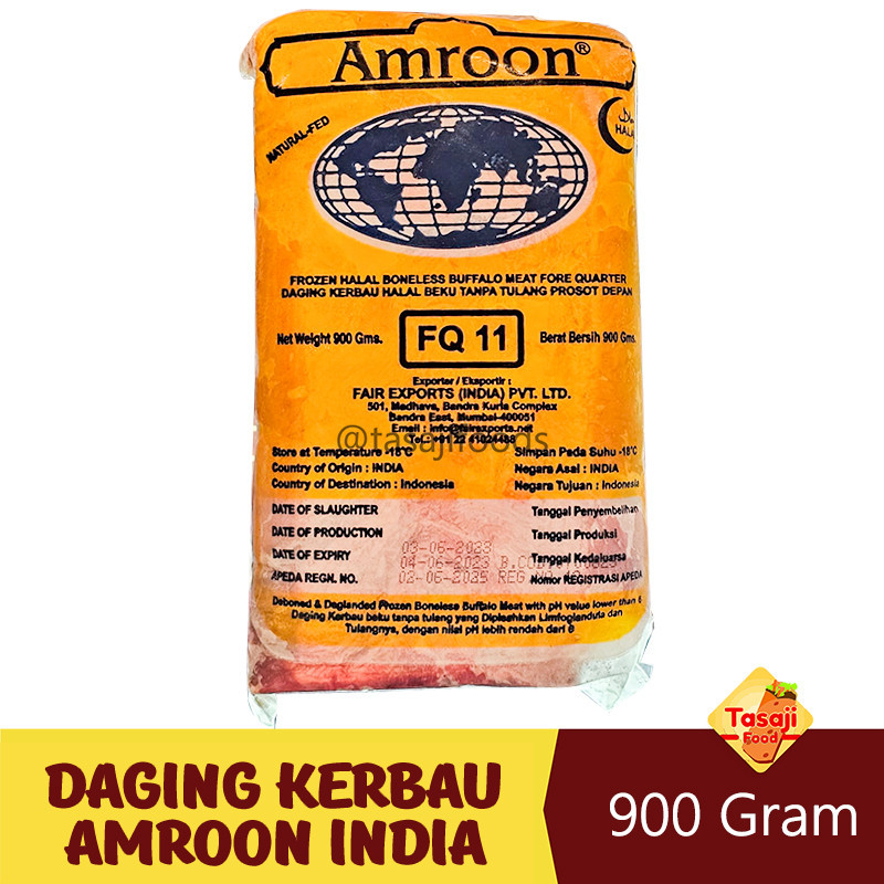 

Daging Kerbau Amroon India Beku 900 gram