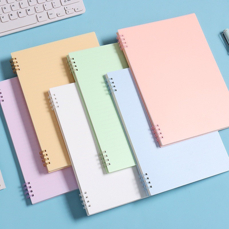 

GS - (80 Lembar) Buku Tulis Spiral Notebook Catatan B5/A5 Cover Warna STY7018