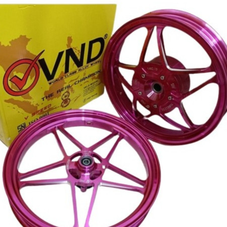 Velg Racing VND V Speed Gen 2 Vario160 ABS Ring 14 Ukuran 185/215 Pink Biru
