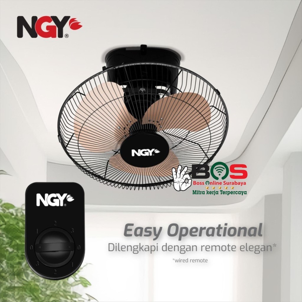 Orbit Fan Nagoya 16 Inch Baling Besi Kipas Angin Plafon NGY 16 OB Ceiling Fan 16"