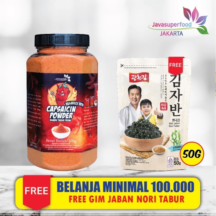 

[Terlaris] Bubuk Cabe Pedas / Cabe Bubuk / Chili Powder / Capsaicin powder 400g