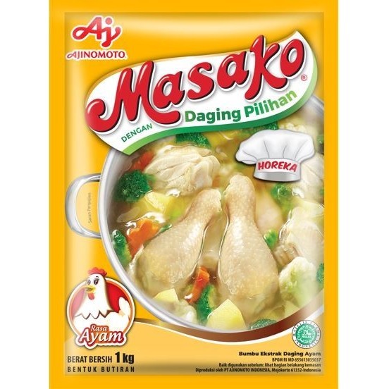

Masako® Bumbu Kaldu Ayam Penyedap Rasa 1 Kg