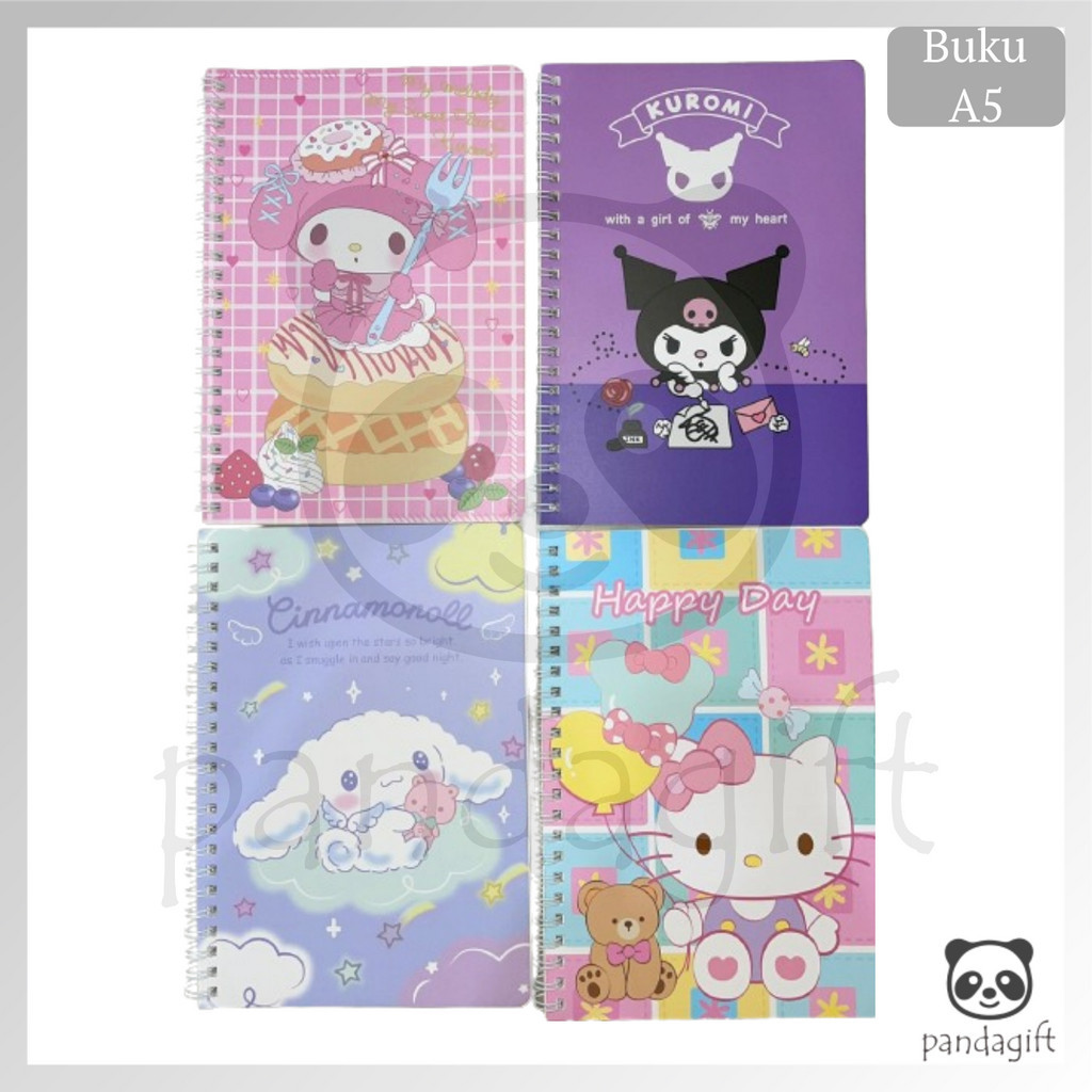 

Buku Tulis / Notebook A5 Ring Sanrio Melody Space Unicorn isi 60 lembar - GG0319