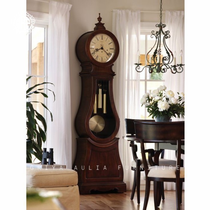 Almari jam kayu jati lemari jam sudut terbaik