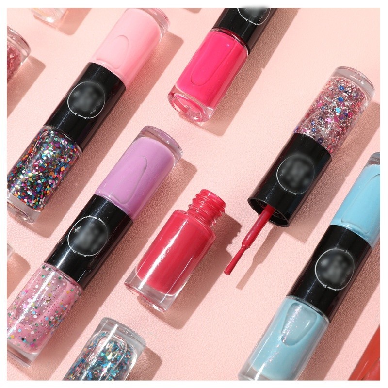 Kutek 2 in 1 Korea Non Peel Off / Kutek Halal Non Peel Off Muslimah / Nail Polish / Kutek Kuku / Cat
