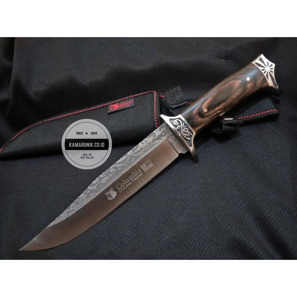 Super Murah PISAU BERBURU HUNTING COLUMBIA SA42 SABER SURVIVAL KIT