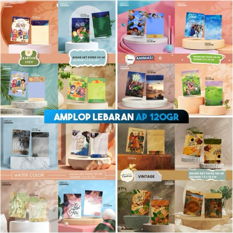 

AMPLOP LEBARAN ARTPAPER 120GR | UKURAN 7,3x10CM | AMPLOP LEBARAN MURAH
