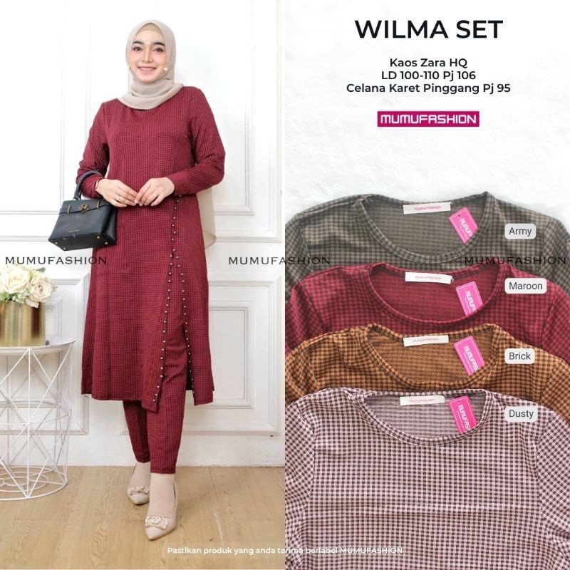 BHL - WILMA SET  Setelan Tunik Wanita Jumbo Terbaru Wilma Set // WILDA SET by MUMUFASHION SOLO