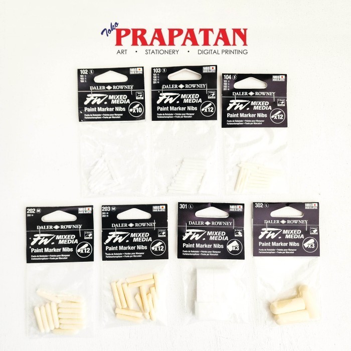 

Daler Rowney Mixed Media Paint Marker Nibs - 102 -yy41
