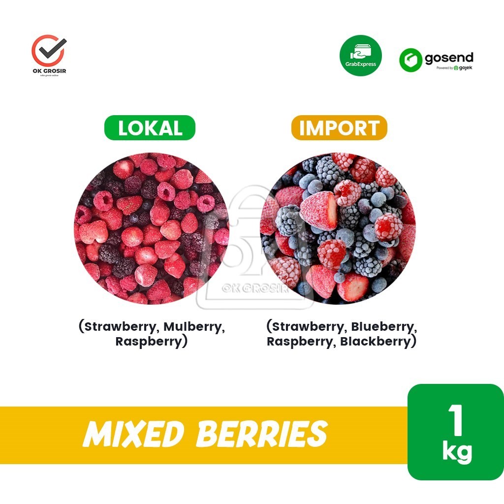 

Frozen Mixed Berries Mix Berry Buah Beku (KHUSUS INSTANT)