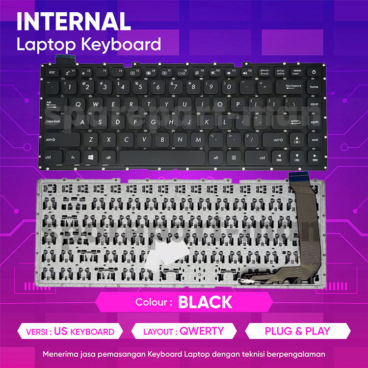 Keyboard Laptop for Asus X441 X441B X441BA ori