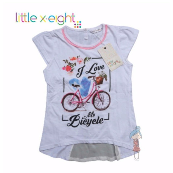BAJU KAOS TSHIRT TEE LITTLE X8 EIGHT GIRL MARION TOPS ANAK PEREMPUAN