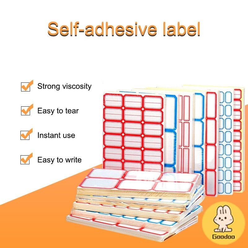 

Tulisan tangan Blank Self-adhesive Price Tag Sticker Commodity Classification Name Sticker - GOOD