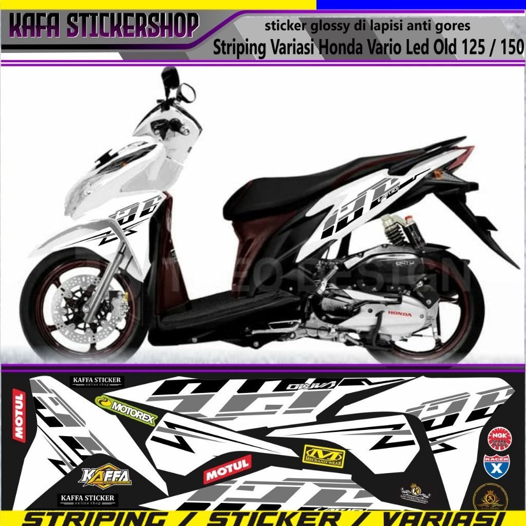 VARIASI LIST Striping Variasi Vario 125 Old Stiker Motif Simple Custom SETIKER