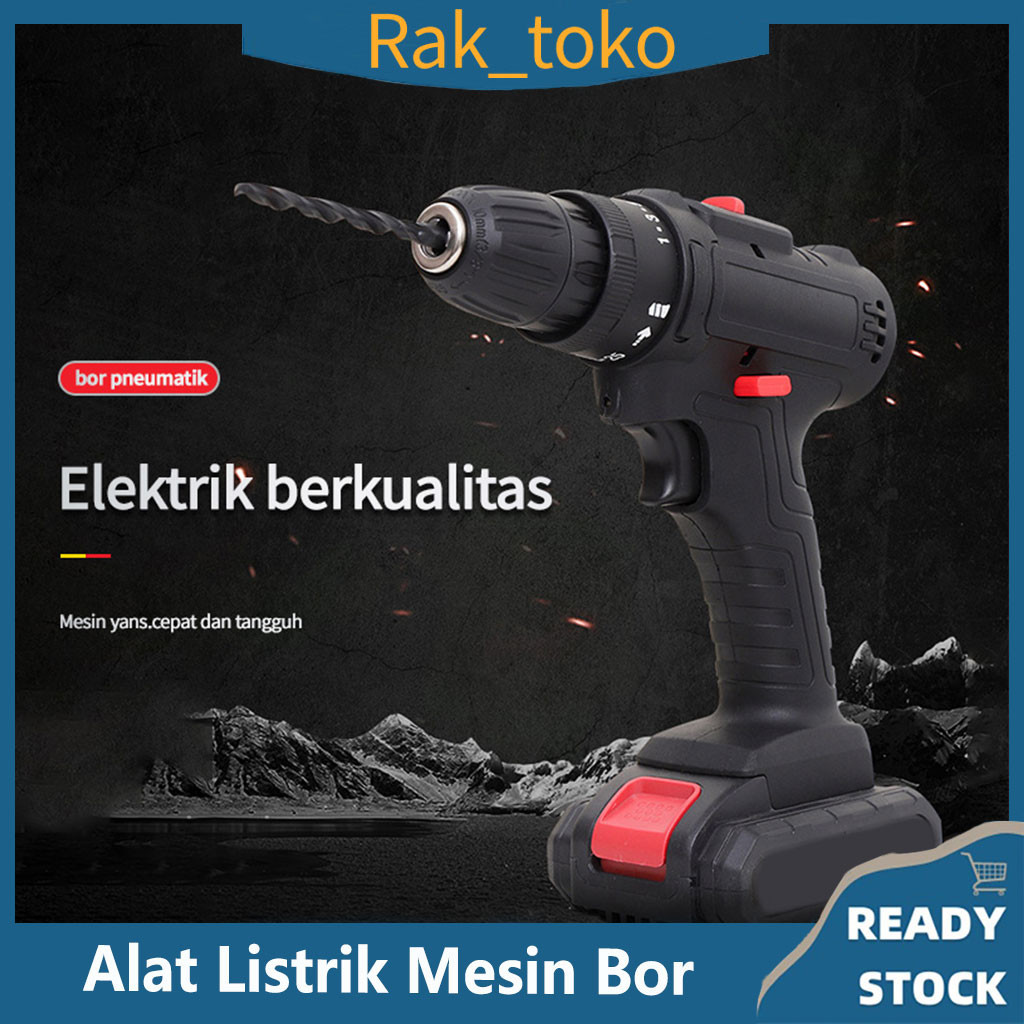 Lithium Lithium Pengisian Bor Bor Shock/Alat Listrik Mesin Bor/Obeng Lithium Cordless drill