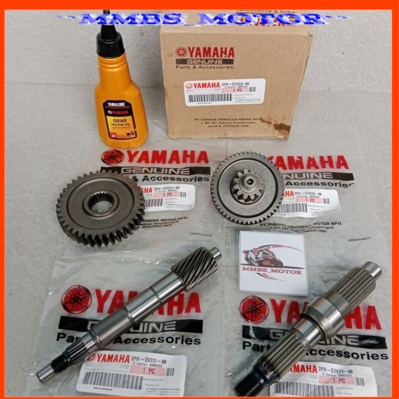 PAKET GIGI RASIO MIO M3 2PH GIGI GARDAN MIO M3 GEAR RASIO MIO Z 125 SOUL GT 125 X RIDE 125 FINO 125