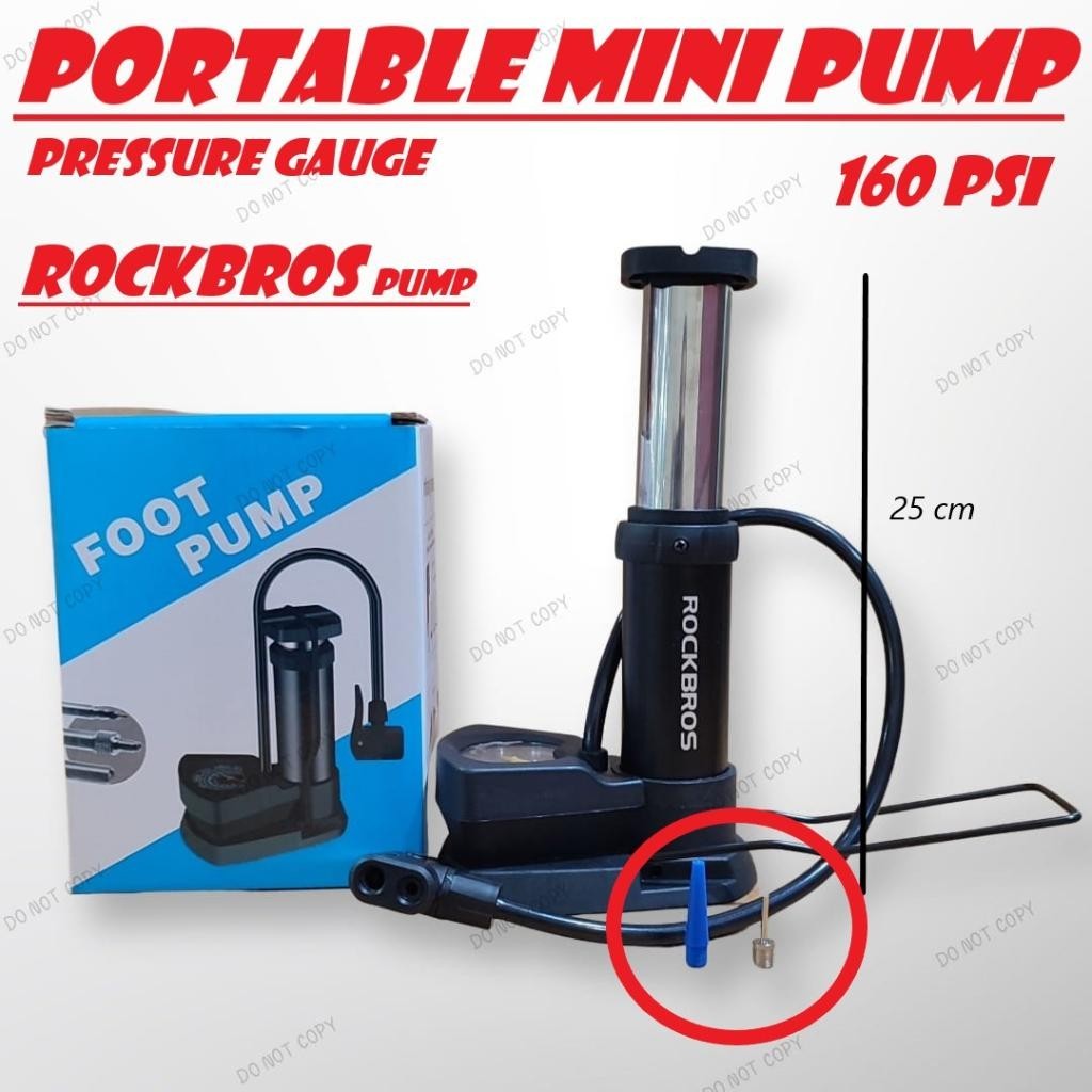 COD Pompa Portable Mini Pompa Kaki Injak Mini Untuk Ban Motor Sepeda Bola