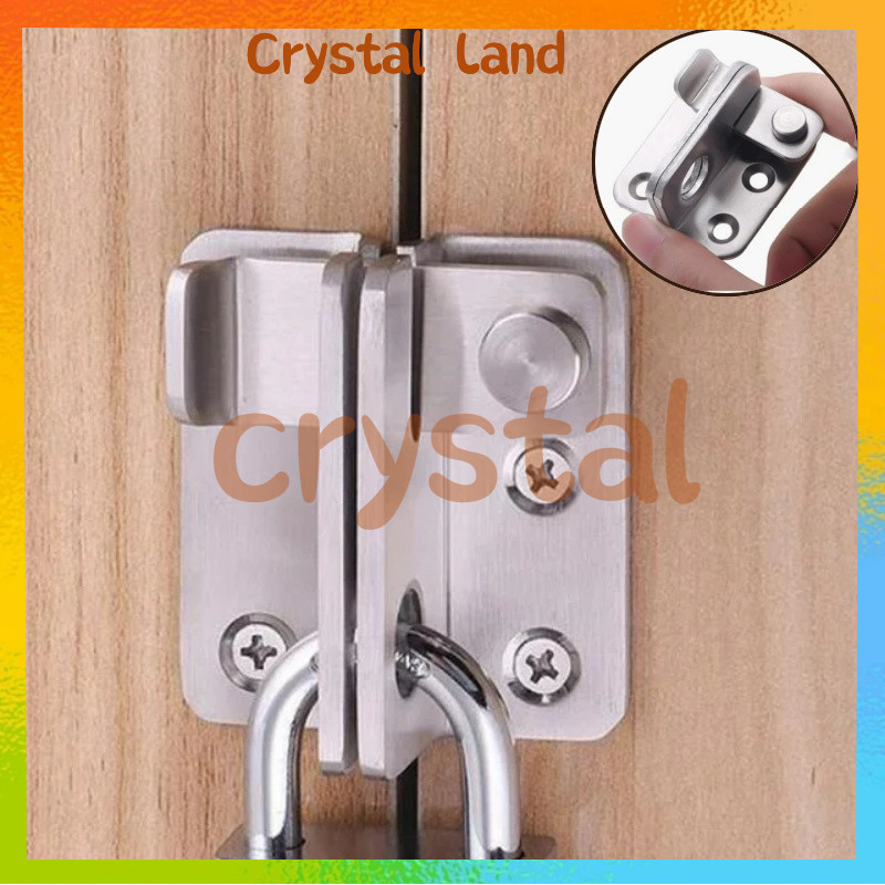 Kait Pintu Geser Stainless Steel / Overpal Gembok Selot Slot Overpal / Cantolan Pintu / Slot Pintu G