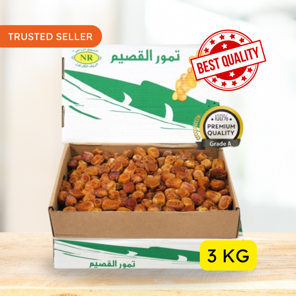 

Kurma Sukari Alqosim Premium Grade A 3 Kg