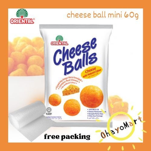 

Oriental Cheese Balls mini pack / chiki balls oriental pack kecil 60gr halal