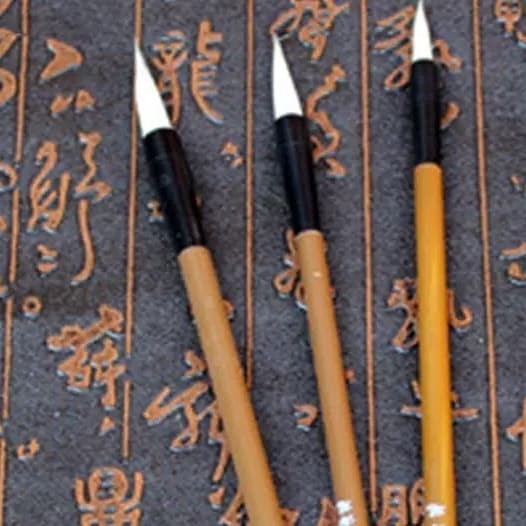 

[BIG SALE] Kuas Kaligrafi Calligraphy Brush Kuas Lukis 1 set isi 3 pcs - Putih