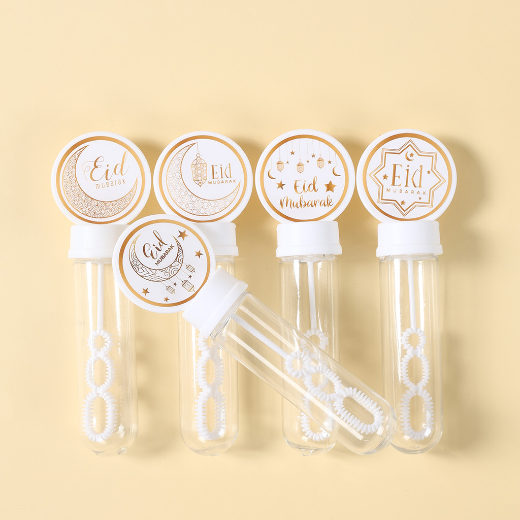 

EID Mubarak Bubble Wand Soap Bottle Tube Ramadan Decor 2025 For Home Ramadan Kareem Islamic Muslim Party Eid Al Adha Gifts