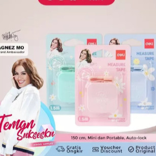 

Deli Measure Tape 1.5MMX7MM CL150 - Deli Meteran Mini Tape