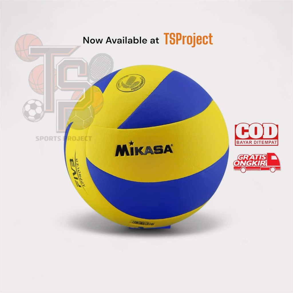 Mikasa Bola Voli Premium Size 5 Free Pompa Bola Voli Impor