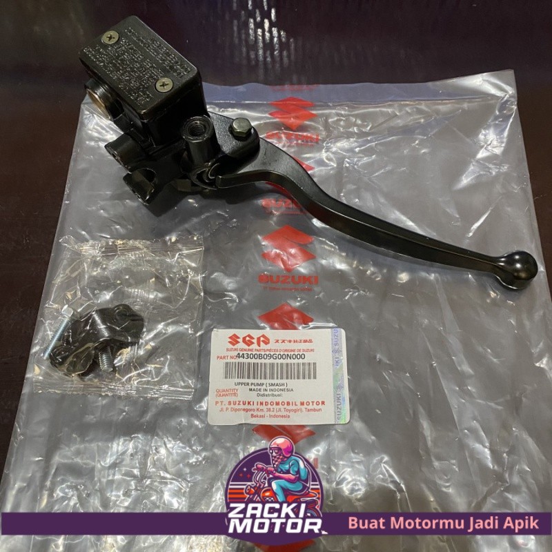 SMASH UPPER PUMP ASSY HANDLE MASTER REM ATAS SHOGUN 110 125 REM KANAN MOTOR KALIPER CAKRAM CYLINDER