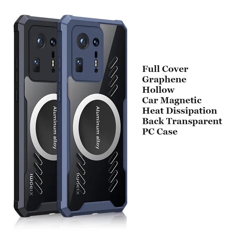 For Xiaomi Mix 4 Mix4 case Cooling Breathable Clip Magsafing Magnetic Shockproof Armor Transparent A